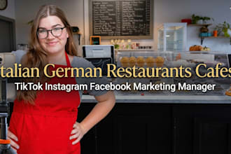 italian german restaurants cafes tiktok instagram facebook marketing manager