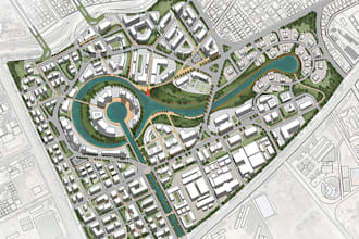 render and design master site plan, landscape, and layout
