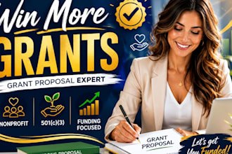 write a winning grant proposal for your nonprofit, charity, or 501c3