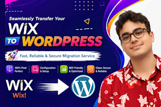 migrate wix website to wordpress