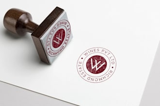 design unique seal, stamp and badge logo for brands