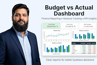 build a budget vs actual finance dashboard