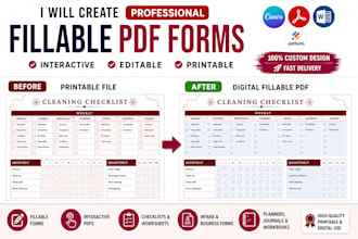 create professional fillable PDF forms, interactive pdfs and editable documents