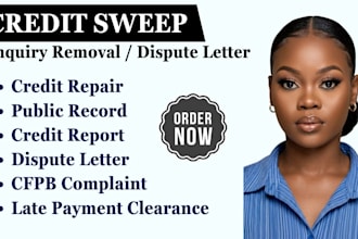 credit repair, inquiry removal, charge off, late payment, boost score