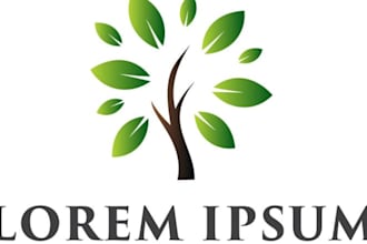 design modern tree logo
