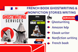 ghostwrite your french ebook and nonfiction or self help book for amazon KDP