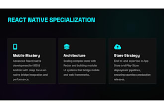 develop mobile and web application