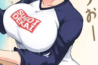 draw an anime illustration sfw or nsfw cell shaded render
