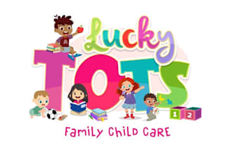 do childcare daycare school baby store children toy shop kids logo