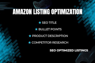 optimize amazon product listing for SEO and sales