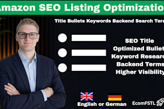 optimize your amazon listing SEO title bullets and keywords