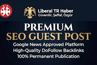 publish a premium SEO guest post on my news site