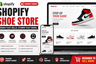 design shopify shoe store for footwear and sneaker brands