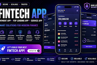 develop fintech app payment app p2p lending app service app solutions for mobile