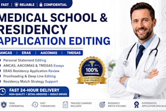 edit and strengthen your medical school or residency personal statement