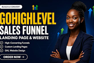 build gohighlevel sales funnel, ghl landing page, ghl website, ghl funnel