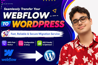 migrate webflow website to wordpress
