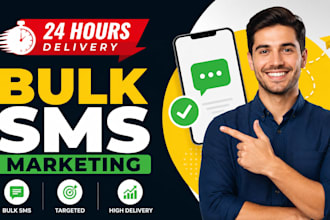 send or blast bulk sms marketing, text message on klaviyo and twilio