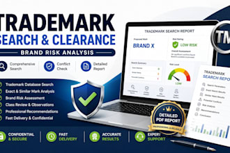 conduct trademark search clearance and brand risk analysis