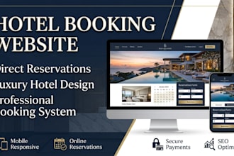 hotel booking website and airbnb website with direct reservations