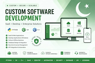 develop custom desktop software for windows