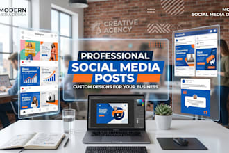 design facebook, instagram, pinterest posts and social media