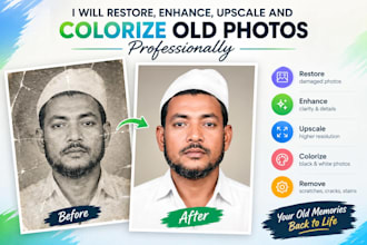 restore old photos and repair damaged photos