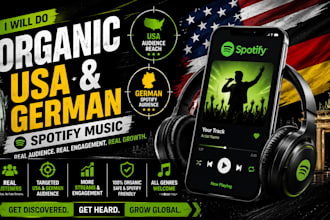 do organic USA music promotion, german spotify music promotion