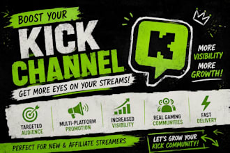 boost your kick stream visibility with targeted promotion