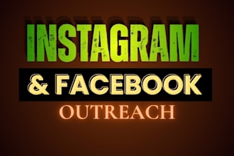 do mass dm outreach engagement for french instagram, facebook, linkedln, cold dm
