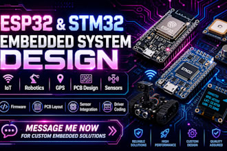 design low power esp32 stm32 embedded systems for iot gps tracking robotics