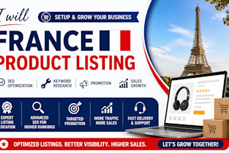 setup france amazon, product listing, amazon product seo amazon promotion sales