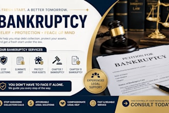 prepare bankruptcy documents for chapter 7, 11 or 13