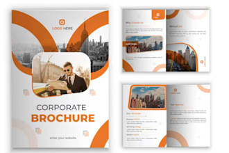 design urgent flyer, booklet, postcard, bifold and trifold brochure design