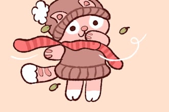 do cute illustration and stickers