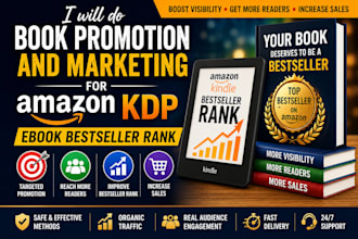 do book promotion and marketing for amazon KDP ebook bestseller rank