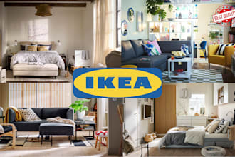 do ikea and wayfair furniture interior design, shopping list