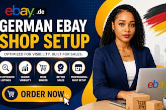 do german ebay shop setup german ebay seo ebay listing german ebay marketing