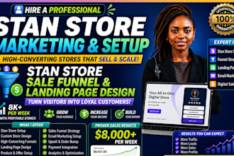 setup stan store digital products, payhip website, beacons ai, gumroad store