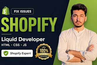 edit shopify theme code fix HTML CSS bugs add custom liquid sections