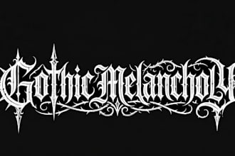 design gothic metal and brutal metal logo for your band