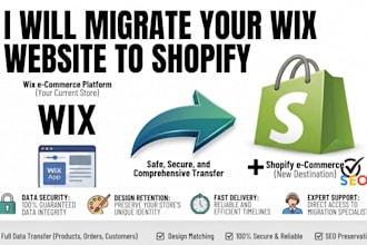 migrate wix website to shopify, wix to shopify store, shopify website migration