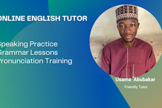 teach english speaking, grammar and communication skills