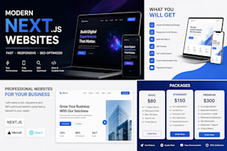 build a responsive and great UI landing page using nextjs