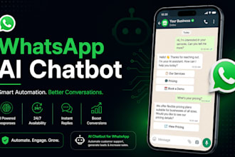 build a whatsapp ai chatbot for booking ordering and support