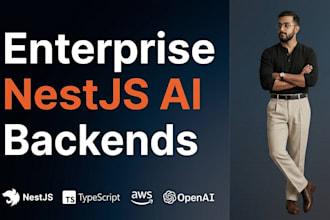 nestjs backend developer ai web app saas development