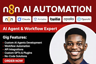 n8n ai agent claude code openclaw airtable twilio apollo io hermes n8n workflow