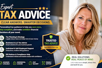 offer tax advice for llc, tax planning, self employed, and small businesses