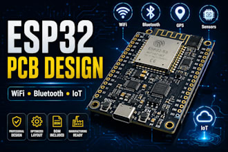 design a professional esp32 pcb for your project