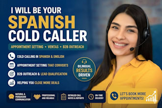 do spanish and english real estate cold calling bilingual appointment setting